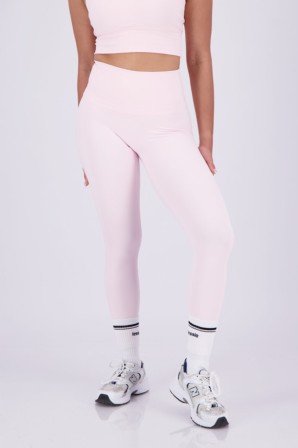 Solid  Milkshake Pink Leggings