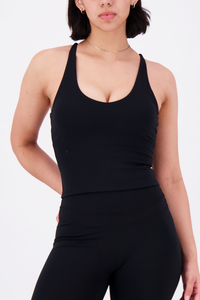Nova Midnight Black Tank Top