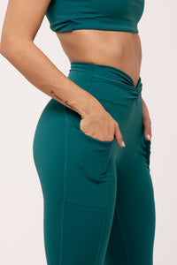 Spirit Twist Green Leggings