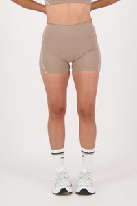 Contrast Taupe Brown Short