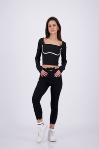 Above Midnight Black Long Sleeve