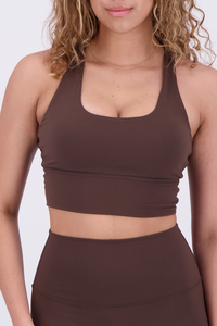 Solid Chocolate Brown Top