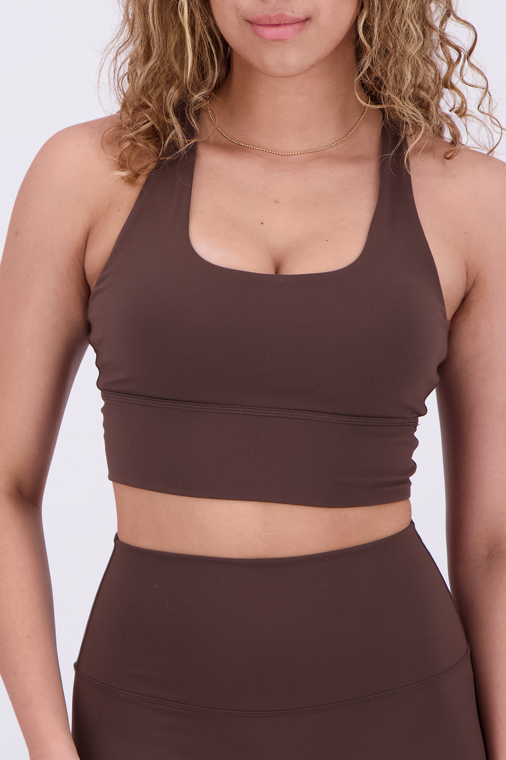 Solid Chocolate Brown Top