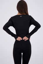 Cargar imagen en el visor de la galería, Above Midnight Black Long Sleeve
