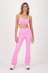 Contrast Cotton Candy Flare Pants