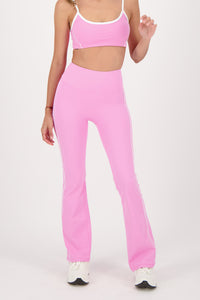 Contrast Cotton Candy Flare Pants