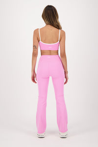 Contrast Cotton Candy Flare Pants