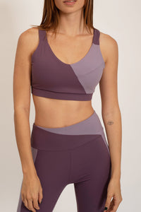 ColorBlock Purple Top