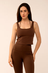 Brunette Brown Tank Top