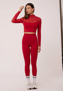 Posh Carmine Red Long Sleeve