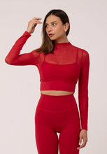 Cargar imagen en el visor de la galería, Posh Carmine Red Long Sleeve
