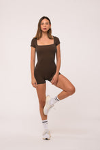 Cargar imagen en el visor de la galería, Short Sleeve Chocolate Onesie
