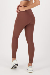 Ribbed Chai Brown Leggings