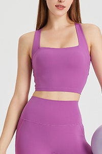 Cross purple top