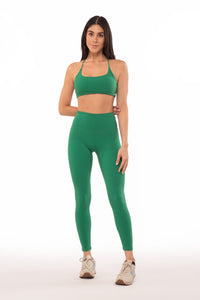 Blossom Basil Green Leggings