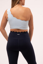 Cargar imagen en el visor de la galería, Scallop One Shoulder Blue Top
