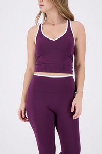 Aura Wine Plum Tank Top