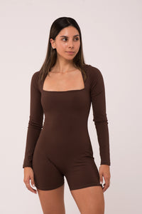 Long Sleeve Camel Onesie