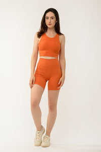 Solid Pumpkin Orange Short