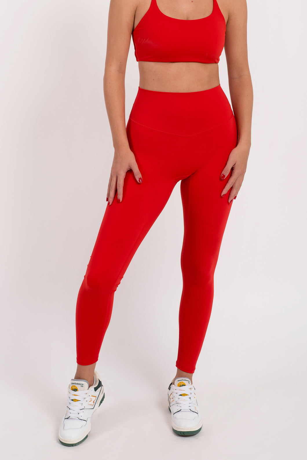 Blossom Apple Red Leggings