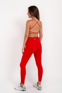 Blossom Apple Red Leggings