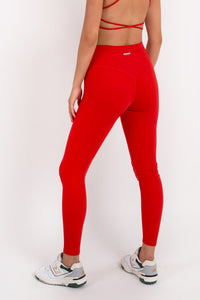 Blossom Apple Red Leggings