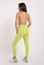 Cargar imagen en el visor de la galería, Blossom Lime Green Leggings
