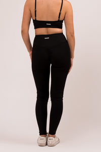 Twist Pocket Black Leggings