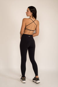 Blossom Black Leggings