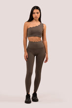 Cargar imagen en el visor de la galería, Scallop  Khaki Leggings
