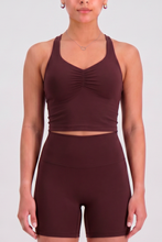 Cargar imagen en el visor de la galería, Solid Scrunch Wine Tank Top

