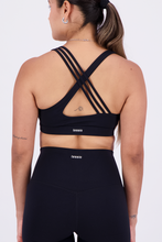 Cargar imagen en el visor de la galería, Solid Cross Black Top
