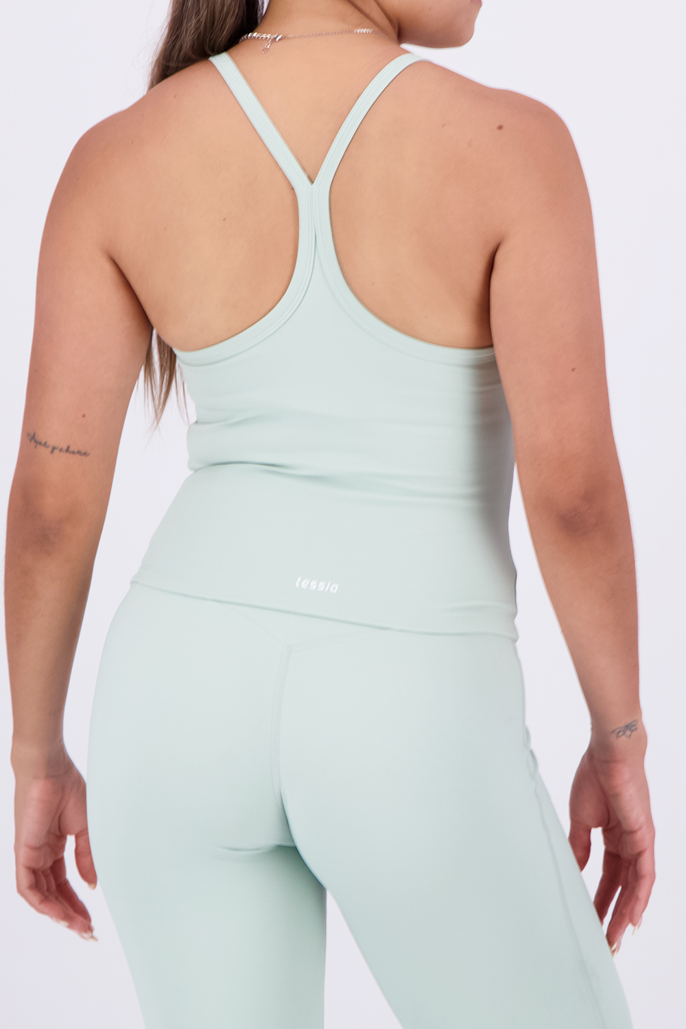 Solid Leaf Green Tank Top