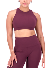 Cargar imagen en el visor de la galería, Solid Dark Wine Halter Top
