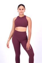 Cargar imagen en el visor de la galería, Solid Dark Wine Halter Top
