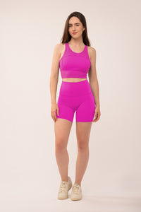 Solid Bright Magenta Short