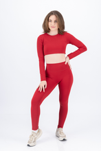 Cargar imagen en el visor de la galería, Rush Rouge Red Leggings

