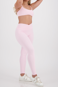 Ribbon Peony Pink Leggings