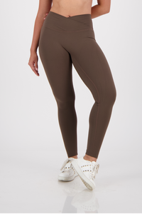 Ribbon Cedar Brown Leggings