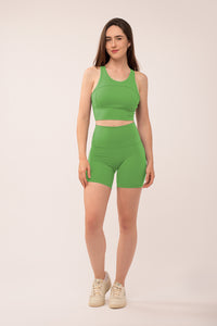 Solid Light Green Short