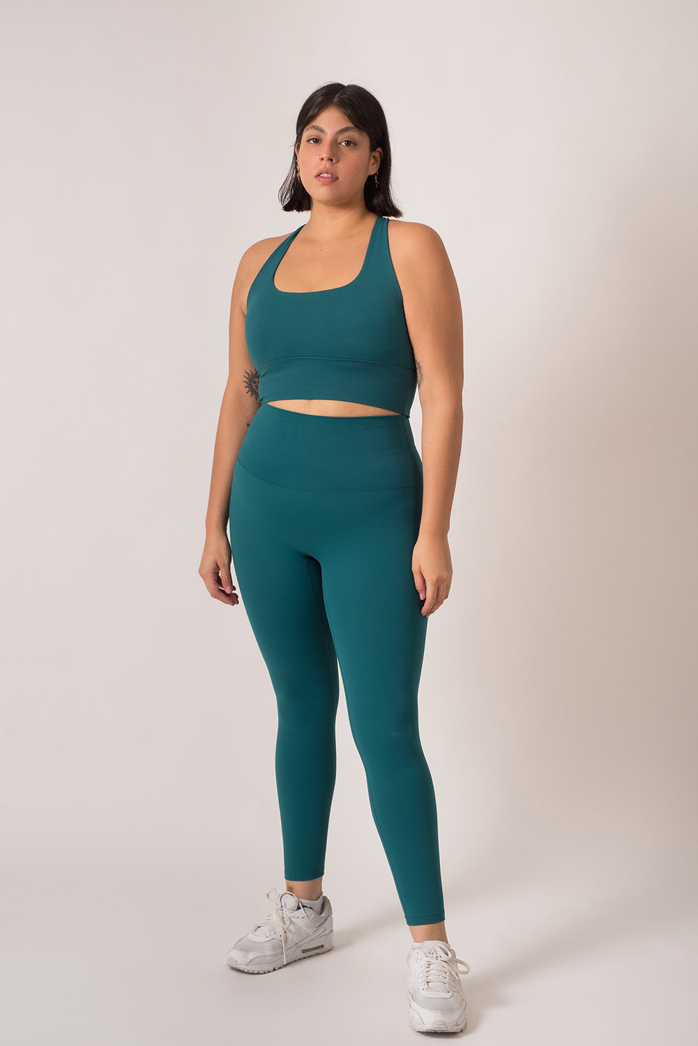 Solid Leggings Green Bluish