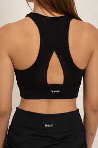 Royal Mesh Top Black