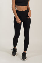 Cargar imagen en el visor de la galería, Bloom Comfy  Sky Black leggings
