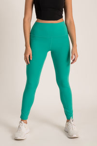 Comfy Aurora Green leggings