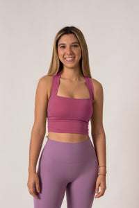 Cross Back French Rose 2.0 Ways Top