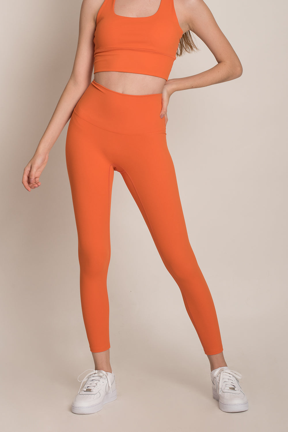 Solid Leggings Pumpkin Orange