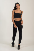 Cargar imagen en el visor de la galería, Bloom Comfy  Sky Black leggings
