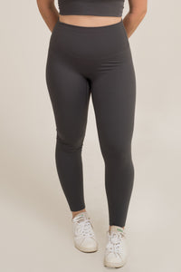 Solid Dark Gray Leggings