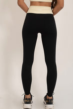 Cargar imagen en el visor de la galería, Contrast Black Nude Leggings
