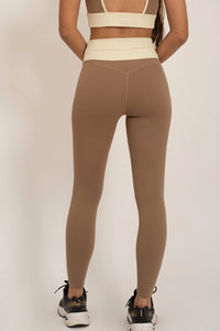 Contrast Khaki Nude Leggings